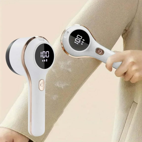 Spring Saving Clearance Electric Portable Sweater Defuzzer Rechargeable Fabric Shaver With LED Digital Display Lint Remover With 3 Speeds And 6 Cutters Sweater Defuzzer To Pilling For Clothes F