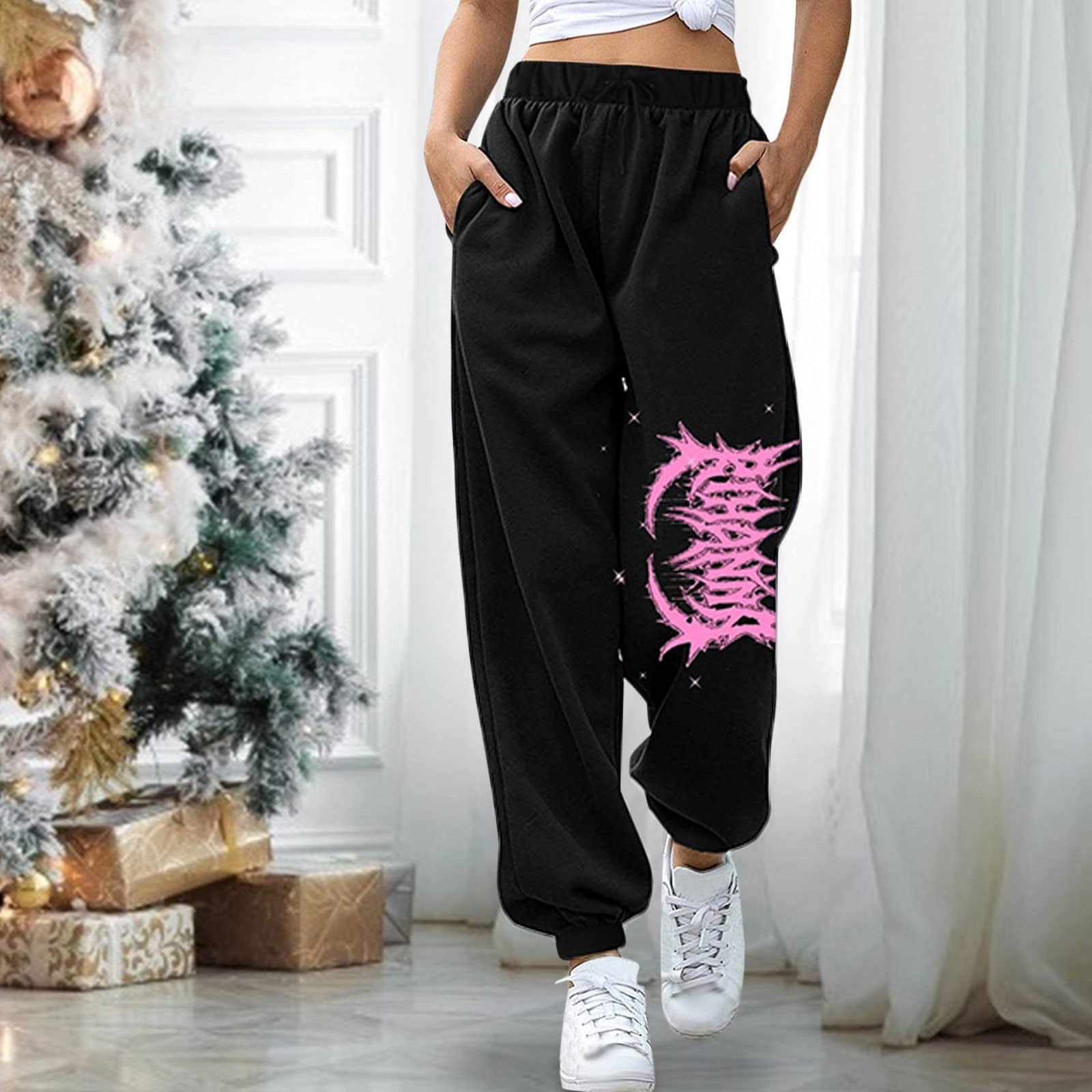 Pink and black sweatpants new arrivals