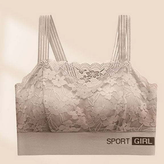 GaThRRgYP Lingerie Women,Women's Solid Color Fashion Lace Gathering Large Chest without Steel Ring Back underwear Daily Bra