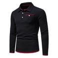 thumbnail image 1 of Spring Saving GaThRRgYP Mens Sweatshirts,Men Fashion Casual Solid Button Turndown Collar Long Sleeve with Pocket Blouses Shirts, 1 of 8