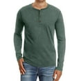 thumbnail image 1 of Spring Saving GaThRRgYP Mens Sweatshirts,Men Long-Sleeve Beefy Muscle Basic Solid Pure Color Blouse Tee Shirt Top, 1 of 1