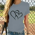 thumbnail image 1 of GaThRRgYP Going Out Tops for Women,Womens Tops Short Sleeve Pullover,Women Girls Plus Size Sunflower Print Tees Short Sleeve T Shirt Blouse Tops, 1 of 7