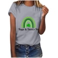 thumbnail image 1 of Spring Saving GaThRRgYP St.Patricks Day Clearance,Ladies Fashion St. Patrick's Day Print Short Sleeve Round Neck Shirt Woman Casual Loose, 1 of 4
