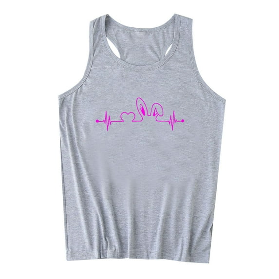 GaThRRgYP Off the Shoulder Tops for Women,Women's Sleeveless Round Neck Off-Shoulder Blouse,Women's Pullover Sleeveless Printing Solid Color Vest Tops