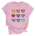 thumbnail image 1 of Black*Friday Discounted Items under $5 GaThRRgYP Off the Shoulder Tops for Women,Plus Size Womens Tunic Tops Short Sleeve,Women Printing Short Sleeve Top Round Neck Shirt, 1 of 2