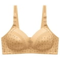 thumbnail image 1 of Spring Saving GaThRRgYP Womens Bra No Wire Plus Size,Women's Fashion Printed Non Steel Ring Bra with No Marks,Gathered Cups,Slip Light and Beautiful Back Underwear,Daily Bra, 1 of 4