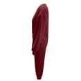 thumbnail image 1 of GaThRRgYP Womens Hoodies,Women's New Casual Fashion Long Sleeve Round Neck Top + Pants Set, 1 of 6