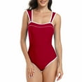 thumbnail image 1 of Spring Saving GaThRRgYP Womens One Piece Swimsuits,Women's Solid Color Swimwear Conservative Swimsuit, 1 of 3