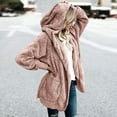 thumbnail image 1 of GaThRRgYP Spring Tops for Women,Womens Plus Size Tops,Women's Solid Color Casual Plush Cardigan Long Sleeve Pockets Blouse Coat Tops, 1 of 7