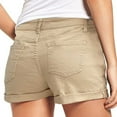thumbnail image 1 of LEBONYARD Womens Summer Shorts with Pockets,Women's Denim Button Zipper Short Summer Mid Waist Stretchy Pockets Jean Shorts, 1 of 6