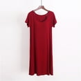 thumbnail image 1 of Spring Saving GaThRRgYP Womens Summer Casual T-shirt Dress,Women's Suspenders Pajama Larage Size Women's Home Dress Short Pajama Dress with Chest Pad Thin Style Integrated Tank Color Half Sleeve, 1 of 4