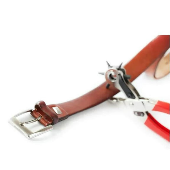 Earth Day Clearance Leather Hole Punch,Belt Hole Puncher for Leather,Revolving Punch Plier Kit,Leather Punch Plier for Leather,Belts,Watches,Handbags,Leather Punch Tool for Belts