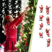 Spring Savings CRAMAX Christmas 20cm /25cm Santa Claus Climbing Ladder Christmas Tree Hanging Ornament Party Decor