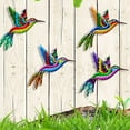 thumbnail image 1 of SINIMOKO Metal Hummingbird Wall Art Decor, Metal Colorful Birds Outdoor Sculpture Iron Outdoor Hanging Decor, Ornaments Metal Hand-made Bird Wall Art Fence, 1 of 6