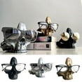 thumbnail image 1 of SINIMOKO Skull Glasses Stand Holder, Eyeglasses Holder, Resin Statue Ornament, Sunglasses Spectacle Display Rack for Home, office, Desk, Nightstand, 1 of 9