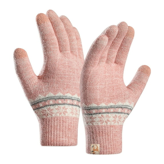 Spring Savings Clearacne Gloves Mittens for Women Knit Gloves for Women Warm Winter Double Jacquard Screen Gloves Warm Hand Socks