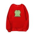 thumbnail image 1 of LYXSSBYX Womens Sweatshirts Women's Fashion Long Sleeve Cute Printed Sweatershirt Loosen Blouse Tops, 1 of 3