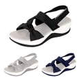 thumbnail image 1 of AXXD Women's Wedge Sandals,Sandals for Women,Flat Wedge Heels Sandals With Arch Support For Teachers Size 4.5, 1 of 8