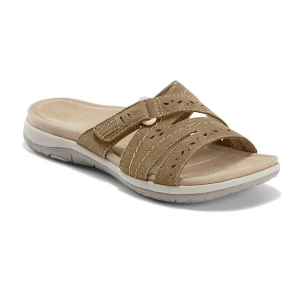 AXXD Flat sandals for Women Open Toe Slip-On Suitable For Home, Shopping, Leisure, Beach, Vacation, Etc Size 4.5