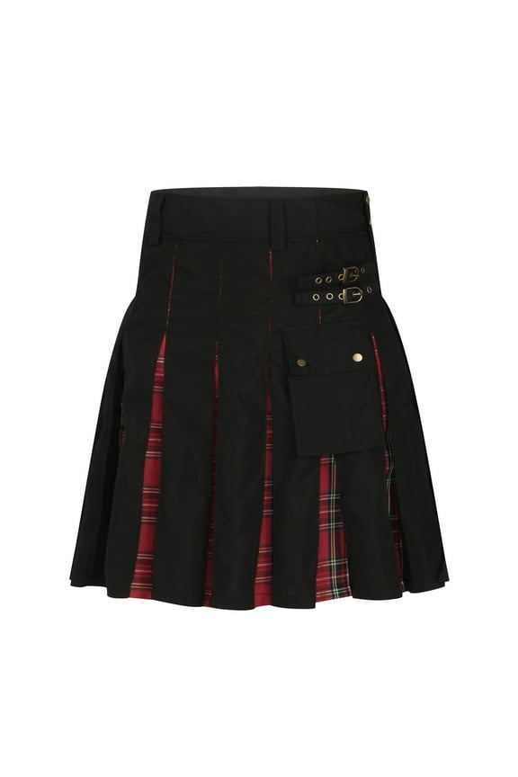 Kilt for Men Scottish Traditional Kilt Modern Utility Kilt with Pockets