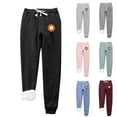 thumbnail image 1 of Spring Savings Clearance!Fleece Lined Joggers Womens Plus Size,Thermal Oversized Sweatpants for Women, High Waisted Flower Print Faux Fur Joggers for Women with Pockets Running Hiking Casual Pants, 1 of 8