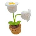 thumbnail image 1 of Spring Savings Items Home Zeceouar Handmades Knitted Flowers Woven Potted Flowers,Rose Crochets,Self-made Simulated Flower Office Decorations,Finished Wool Products, 1 of 3