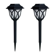 Spring Savings Clearance Items Home Deals! Zeceouar Spring Supplies for Garden & Patio, Outdoor Garden Glass Stainless Steel Yard LED Solar Lights Lamp 2PC