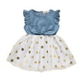 thumbnail image 1 of Lindreshi Baby Girl Clothes Toddler Baby Girls Sleeveless Print Bow Dress Tulle Dresses Clothes, 1 of 9