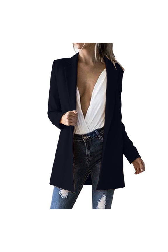 Blazers for Women Business Casual Women's Casual Blazer Jackets Suit Colored Long Sleeve for Business Office