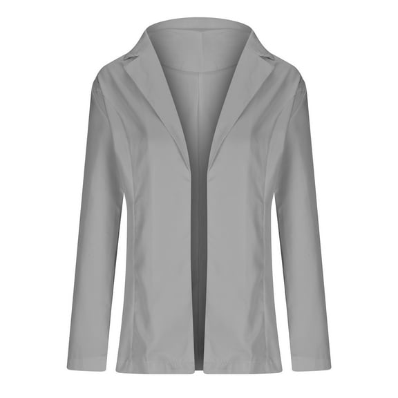 Lindreshi Cardigan Sweaters for Women Plus Size Women Business Attire Solid Long Sleeve Suit Collar Slimming Cardigan Suit Coat Tops Jacket