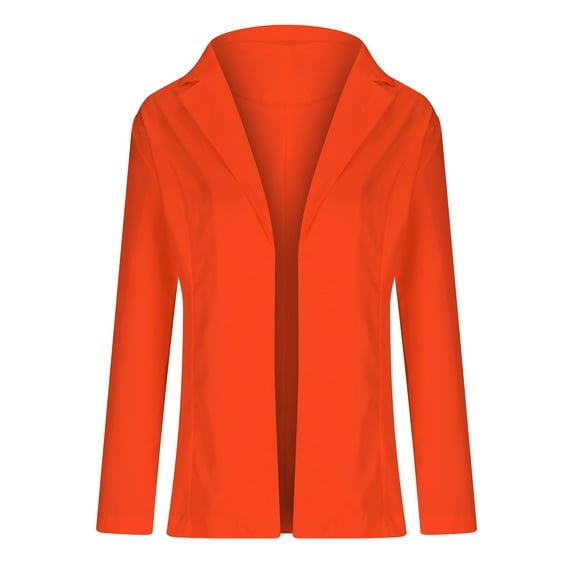 Lindreshi Cardigan Sweaters for Women Plus Size Women Business Attire Solid Long Sleeve Suit Collar Slimming Cardigan Suit Coat Tops Jacket