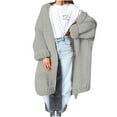 thumbnail image 1 of Spring Savings Clearance Lindreshi Cardigan Sweaters for Women Plus Size Clearance Women'S Fashion Knitted Long Pattern Cardigan Sweater Coat, 1 of 6