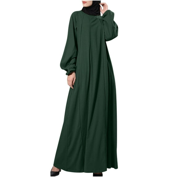 Spring Savings Clearance Lindreshi Fall Dresses for Women 2023 Homecoming Dresses Long Sleeve Neck Belt Dress Dress Solid Robe Vintage Elegant Kaftan Fashion