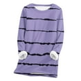 thumbnail image 1 of Lindreshi Plus Size Tops Long Sleeve Women's Large Loose Raglan Top Thickened and Velvet Lamb Wool Warm Underlay, 1 of 4