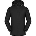 thumbnail image 1 of Spring Savings Clearance Lindreshi Rain Jackets for Women Plus Size with HoodsWomen Solid Rain Jacket Outdoor Hooded Raincoat Windproof Top, 1 of 2