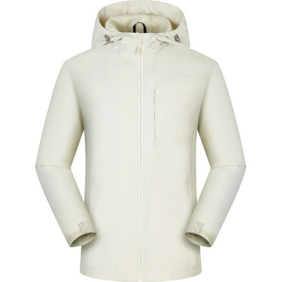 Spring Savings Clearance Lindreshi Rain Jackets for Women Plus Size with HoodsWomen Solid Rain Jacket Outdoor Hooded Raincoat Windproof Top