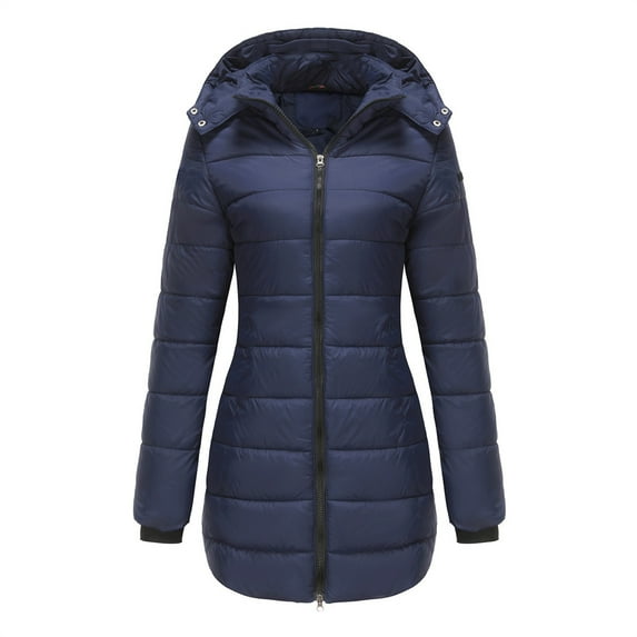 Lindreshi Shackets for Women 2025 with Pockets Women's Fashion Casual Medium Length Slimming and Warm Solid Color Hooded Cotton Jacket Blouse Tops