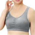 thumbnail image 1 of Lindreshi Sports Bras for Women Plus Size Women Yoga Solid Sleeveless Cold Shoulder Casual Tanks Blouse Tops Intimates, 1 of 6