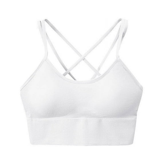 Spring Savings Clearance Lindreshi Sports Bras for Women Women Seamless Sports Bra Wirefree Yoga Bra with Removable Pads