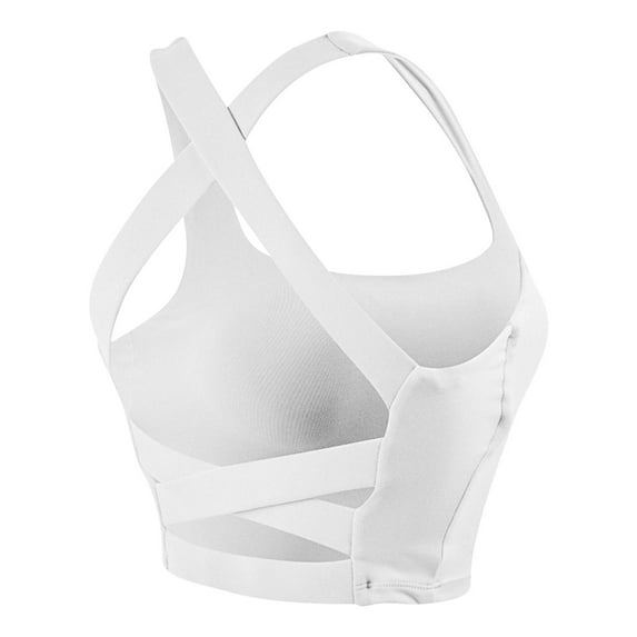 Spring Savings Clearance Lindreshi Sports Bras for Women Women Yoga Solid Sleeveless Cold Shoulder Casual Tanks Blouse Tops Intimates