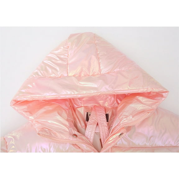 Lindreshi Toddler Girl Coats and Jackets Kids Girls Winter Warm Thick Wing Hooded Down Coat Down Jacket Padded Overcoat