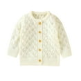 thumbnail image 1 of Lindreshi Toddler Girl Coats and Jackets Newborn Infant Baby Girl Boy Winter Jacket Warm Button Coat Knit Outwear Sweater, 1 of 9