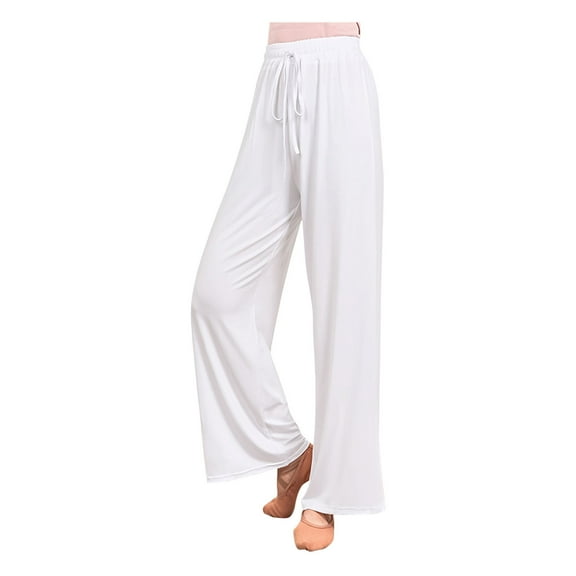 Lindreshi Wide Leg Pants for Women Women's Loose High Waist Wide Leg Pants Workout out Modert Casual Trousers Yoga Gym Pants