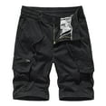 thumbnail image 1 of Npasoilc Hiking Cargo Shorts for Men Quick Dry Lightweight Elastic Waist Drawstring Athletic Loose Shorts with Multi Pockets, 1 of 3