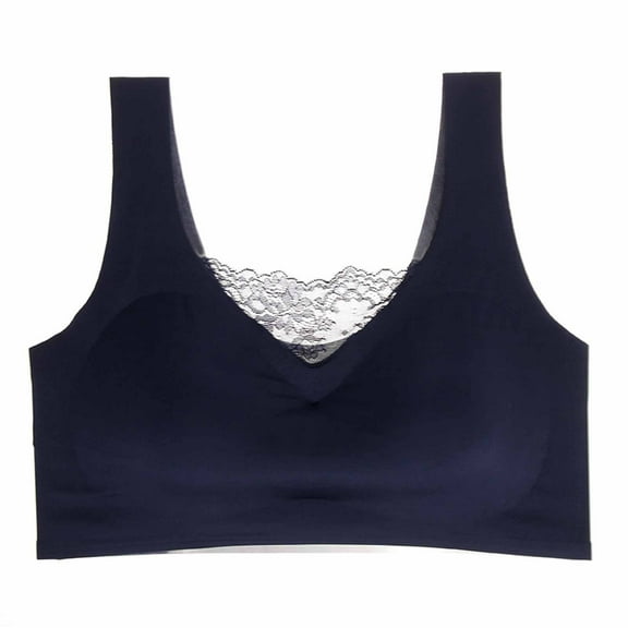Spring Nursing Bras with Support Women Bra Lingerie Seamless Plus Size One Piece Elastic Comfort Vest Bra Underwear Bras for Women Plus Size