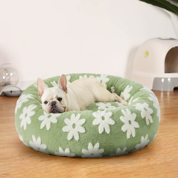 PRETXORVE Dog Bed, Pet Bed, and Winter Warm Indoor Round Pet Bed Pet Sleep Pet Supplies