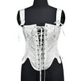 thumbnail image 1 of Spring Pirate Corset Vest for Women ,Gothic Tops for Women ,Fashion Women's Sweet Tie Corset Petals Print Underwear Shapewear Shapewear for Women, 1 of 5