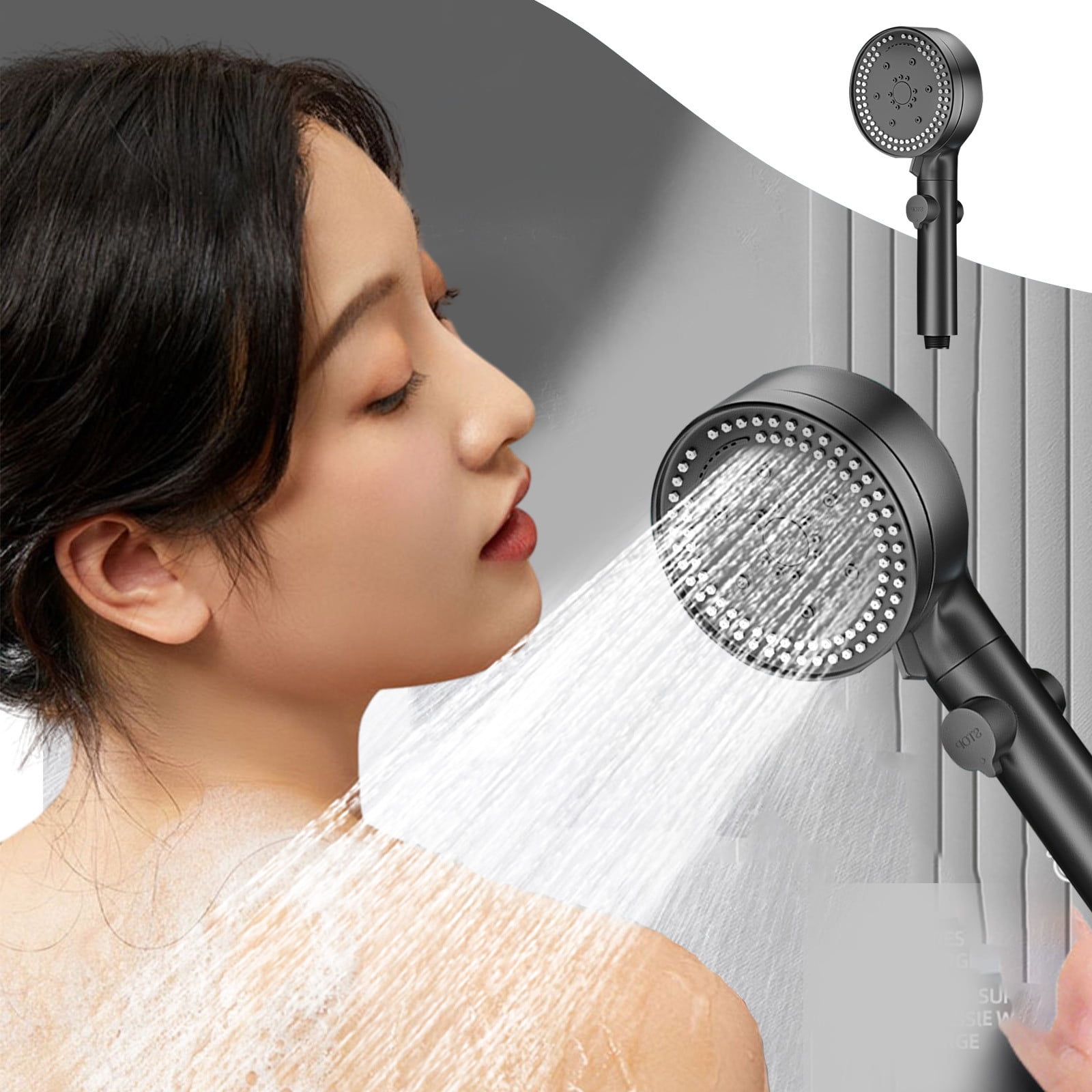 Spring Savings Clearance!Turbo Shower Heads High Pressure,Home Bath