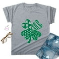 thumbnail image 1 of Black*Friday Deals Clothes under $5 Spring Savings GaThRRgYP Womens Tops St.Patrick's Day Deals閿涘adies Fashion St. Patrick's Day Print Short Sleeve Round Neck Shirt Woman Casual Loose, 1 of 4