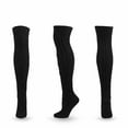 thumbnail image 1 of Spring Savings Idoravan Knee Socks for Women Winter Women Striped Solid Color Thickening Knit Over-the-knee Stockings, 1 of 4